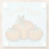 Painted Pumpkins Glass Untersetzer (Rückseite)