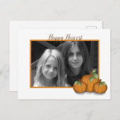 Painted Pumpkins Holiday Postkarte (Vorne/Hinten)