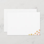 Painted Puppy Paw Prints Watercolor Canine Blank Mitteilungskarte (Vorne/Hinten)