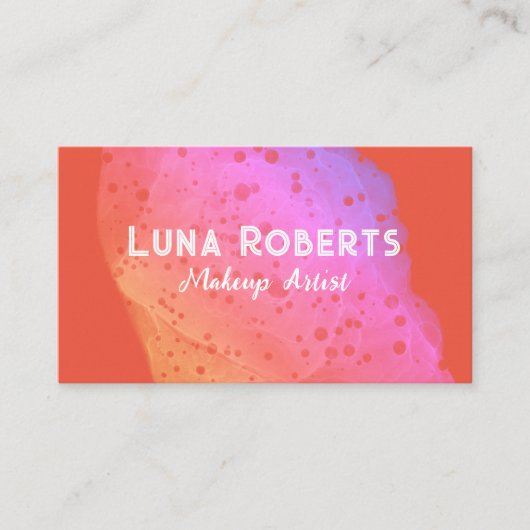 Painted Rainbow Business Card Visitenkarte (Vorderseite)