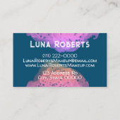 Painted Rainbow Business Card Visitenkarte (Rückseite)