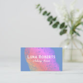 Painted Rainbow Business Card Visitenkarte (Stehend Vorderseite)