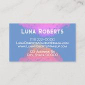 Painted Rainbow Business Card Visitenkarte (Rückseite)