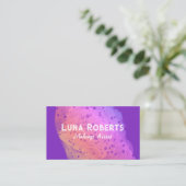 Painted Rainbow Business Card Visitenkarte (Stehend Vorderseite)