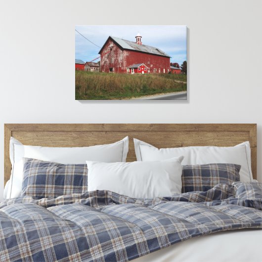 Painted Red Leinwanddruck (Insitu (Schlafzimmer))