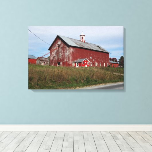 Painted Red Leinwanddruck (Insitu (Holzboden))