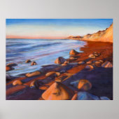 Painted Rocky Beach Shoreline Poster (Vorne)