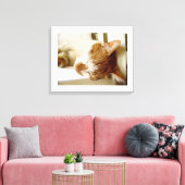 Painted schlafkatzenszene leinwanddruck (Insitu (Wohnzimmer))