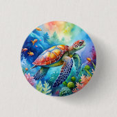 Painted Sea Turtle Button (Vorderseite)