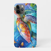 Painted Sea Turtle Case-Mate iPhone Hülle (Rückseite)