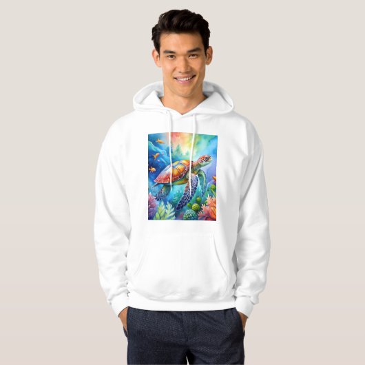 Painted Sea Turtle  Hoodie (Vorne ganz)