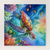 Painted Sea Turtle  Puzzle (Horizontal)
