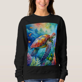 Painted Sea Turtle Sweatshirt