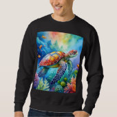 Painted Sea Turtle Sweatshirt (Vorderseite)
