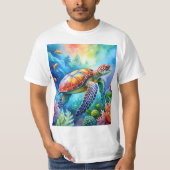 Painted Sea Turtle  T-Shirt (Vorderseite)