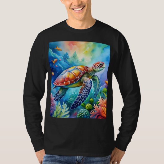 Painted Sea Turtle T-Shirt (Vorderseite)