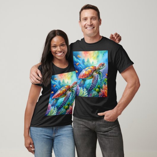 Painted Sea Turtle T-Shirt (Unisex)