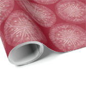 Painted Snowflake Weihnachten Rot Geschenkpapier (Rolleneckpunkt)