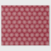 Painted Snowflake Weihnachten Rot Geschenkpapier (Flach)