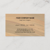 Painted Stroke Beige Rahmen Visitenkarte (Rückseite)