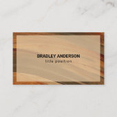 Painted Stroke Beige Rahmen Visitenkarte (Vorderseite)