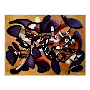 "Painted Study for Silent Formation", Poster