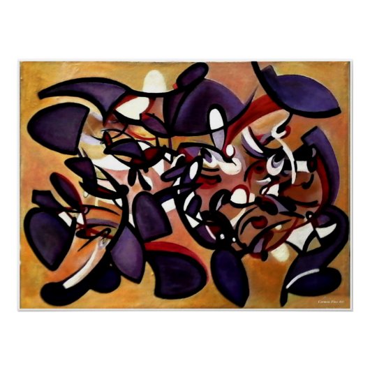 "Painted Study for Silent Formation", Poster (Vorderseite)