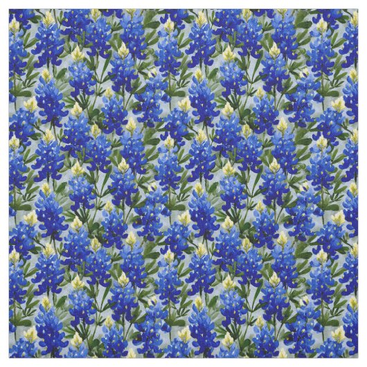 Painted Style Bluebonnet fabric Stoff (Muster)