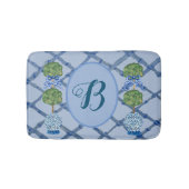 Painted Topiary Chinoiserie Ginger Jars Jar Badematte (Vorderseite)