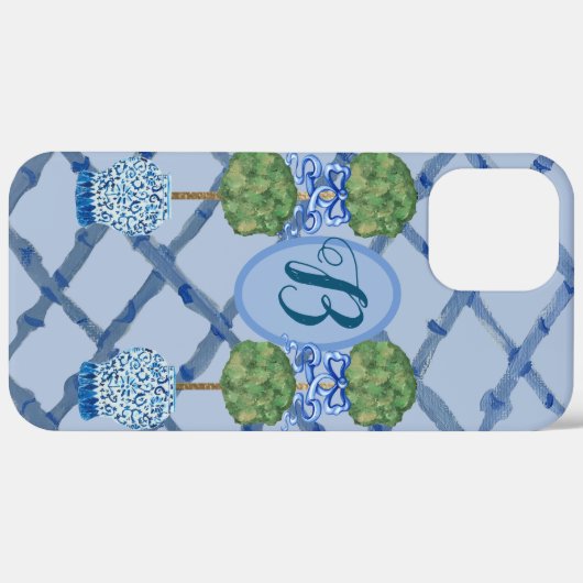 Painted Topiary Chinoiserie Ginger Jars Jar Case-Mate iPhone Hülle (Rückseite / Rechts)