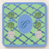 Painted Topiary Chinoiserie Ginger Jars Jar Getränkeuntersetzer (Vorderseite)