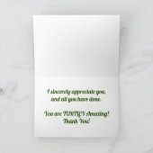 "Painted Turtle" Dankeschön Karte (Innenseite)