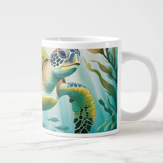 Painted Turtle Jumbo-Tasse (Rechts)