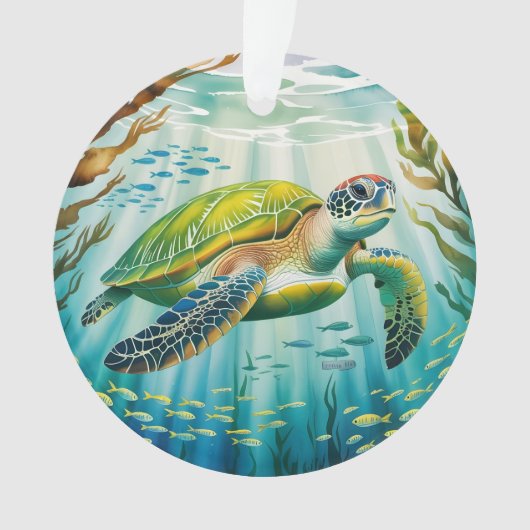 Painted Turtle Ornament (Vorderseite)