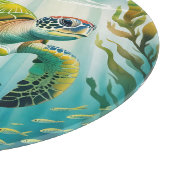 Painted Turtle Schneidebrett (Ecke)