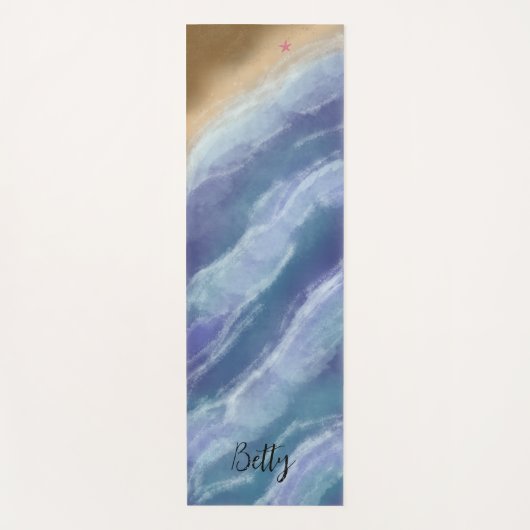 Painted waves Yogamatte (Vorderseite)