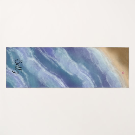 Painted waves Yogamatte (Vorderseite (Horizontal))