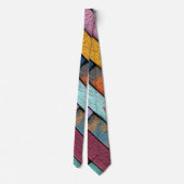 Painted Wood Neck Tie Krawatte (Rückseite)