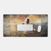 Painted Wüste Mustang Schreibtischunterlage (Tastatur & Maus)