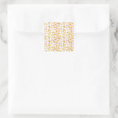 Painted Yellow Daisies Quadratischer Aufkleber (Tasche)