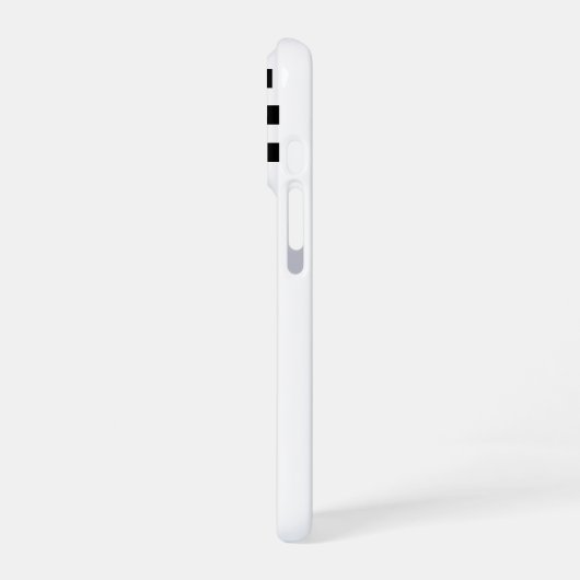 Painted Yellow Sunflower on Black Stripes iPhone Hülle (Linke Seite)