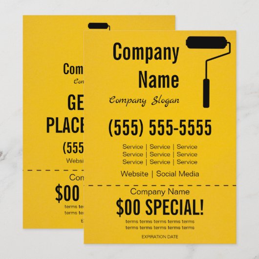 Painter 12x18 Flyer Einladung (Vorne/Hinten)