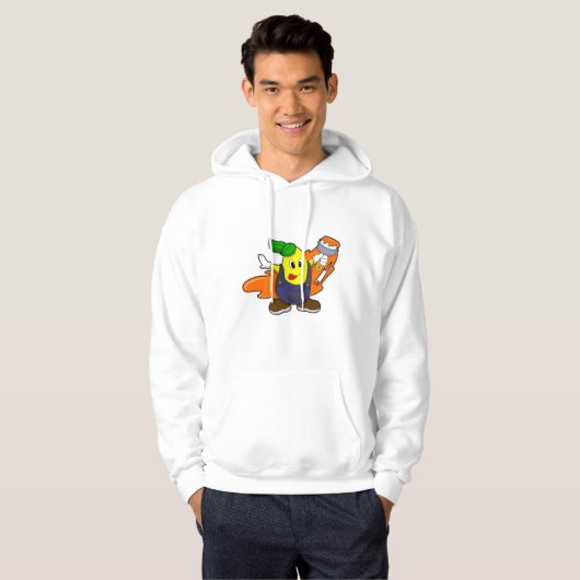 Painter als Maler mit Pinsel Hoodie (Vorne ganz)