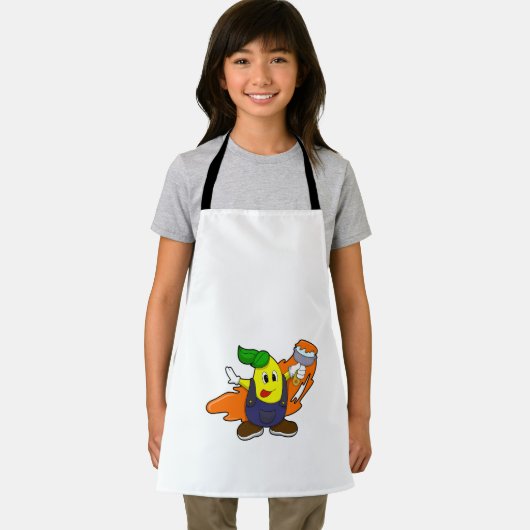 Painter als Maler mit Pinsel Schürze (Insitu)