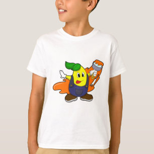 Painter als Maler mit Pinsel T-Shirt