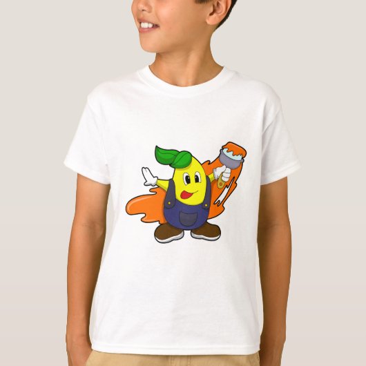 Painter als Maler mit Pinsel T-Shirt (Vorderseite)