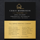 Painter Black Gold Visitenkarte