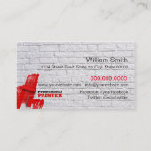 Painter Business card Visitenkarte (Rückseite)
