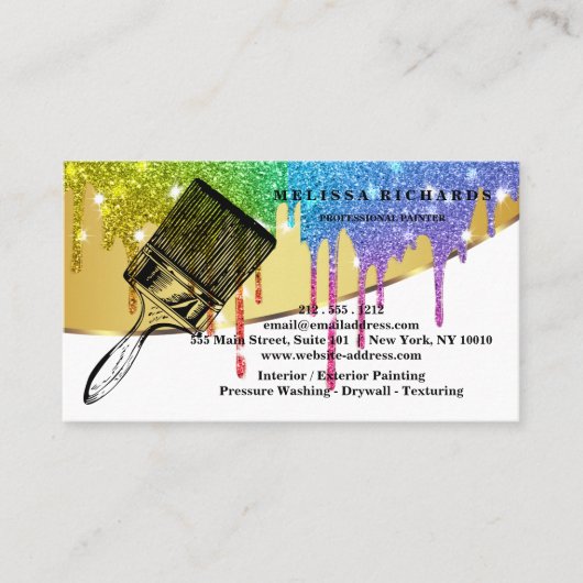 Painter Business Card Visitenkarte (Vorderseite)