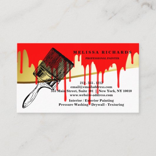 Painter Business Card Visitenkarte (Vorderseite)